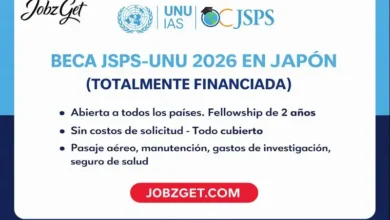 Beca JSPS-UNU 2026 en Japón (Totalmente Financiada)