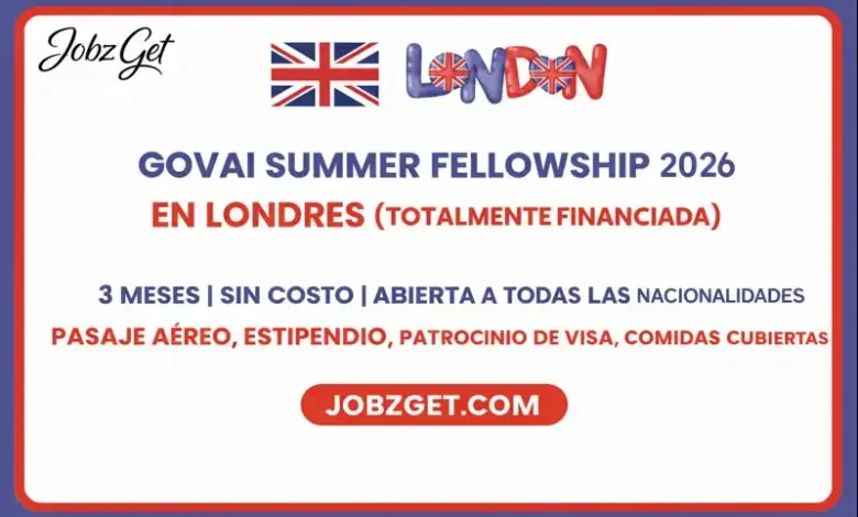 GovAI Summer Fellowship 2026 en Londres (Totalmente Financiada)